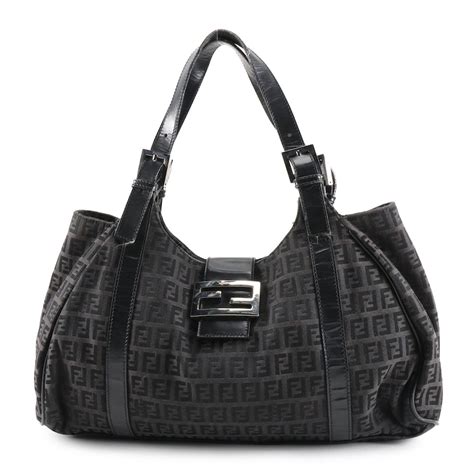 fendi piccola bag in black leather|fendi bag price list.